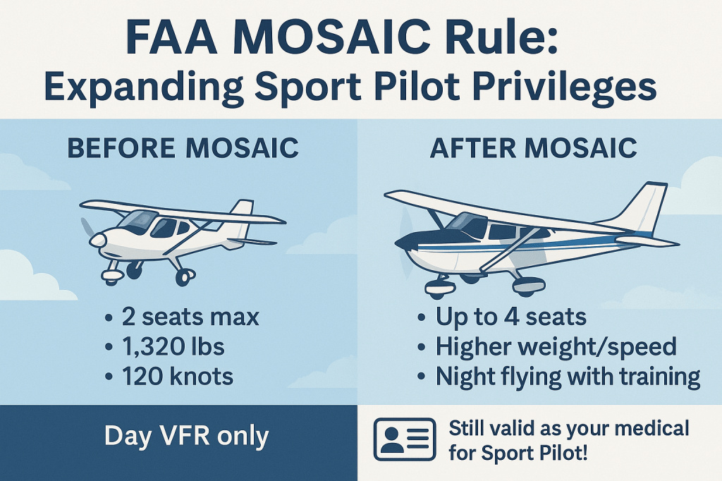 🛫 Breaking Down the New MOSAIC Rule: What It Means for Pilots and&nbsp;Medicals